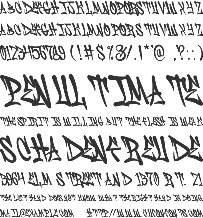 Hesorder font preview