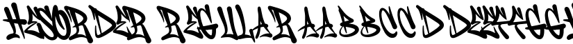 Hesorder Regular font