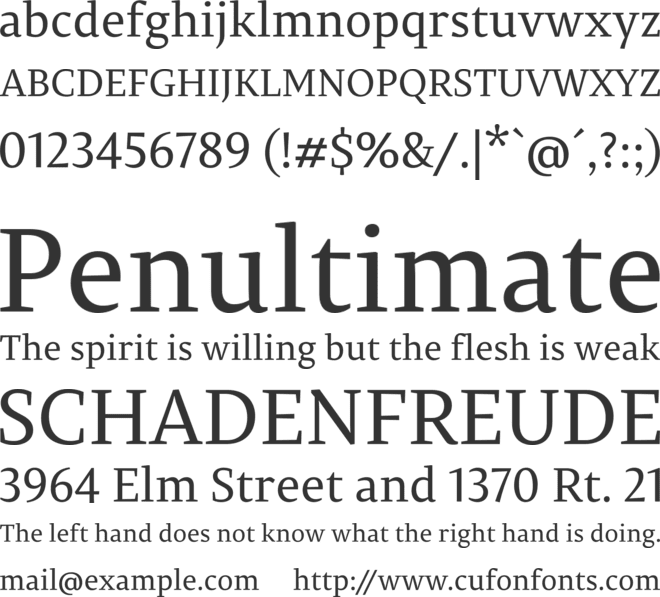 PermianSerifTypeface font preview