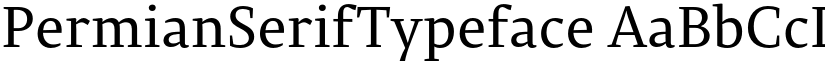 PermianSerifTypeface font