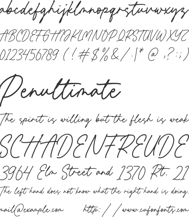 Rocklands font preview