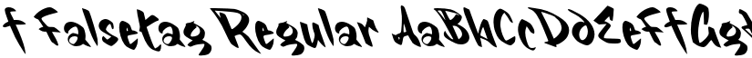 f Falsetag Regular font