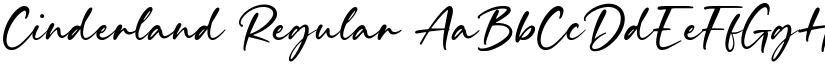 Cinderland Regular font