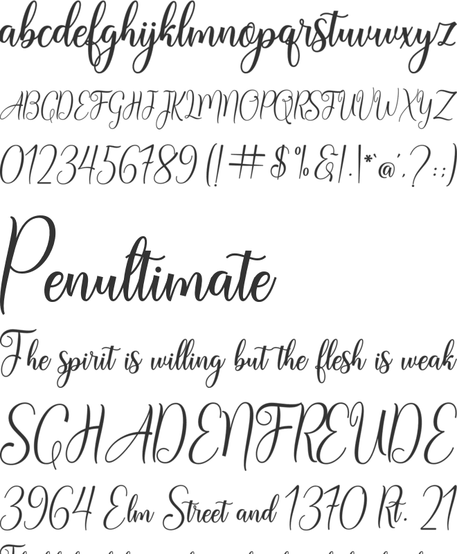 Australiya font preview