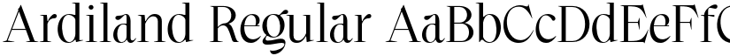 Ardiland Regular font