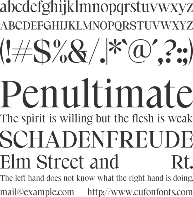 Astire Klarish font preview