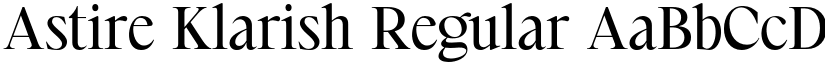 Astire Klarish Regular font
