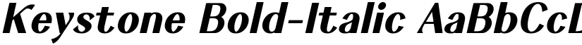 Keystone Bold-Italic font