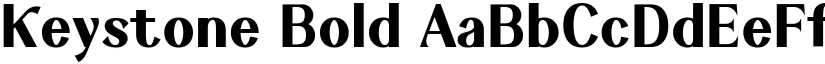 Keystone Bold font