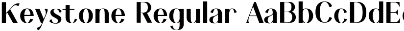 Keystone Regular font