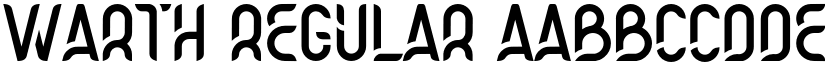 Warth Regular font