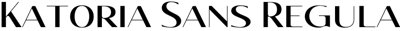 Katoria Sans Regular font