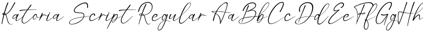 Katoria Script Regular font