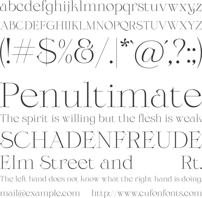 Bellabio font preview