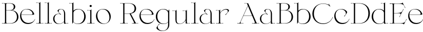 Bellabio Regular font