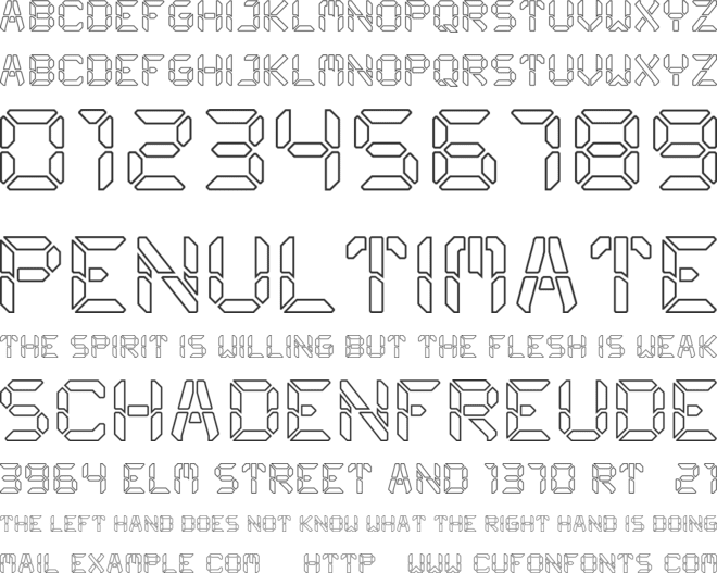Digitized_outline font preview