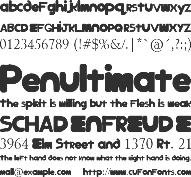 Check Gate font preview