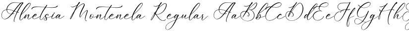 Alnetsia Montenela Regular font