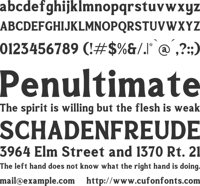 Mofeika font preview