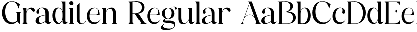 Graditen Regular font
