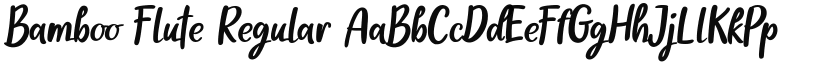 Bamboo Flute font download