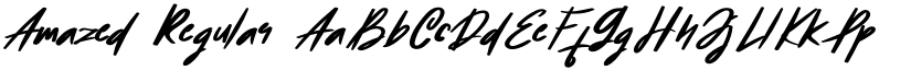 Amazed Regular font