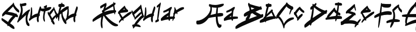 Shutoku Regular font
