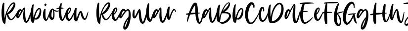 Rabioten Regular font
