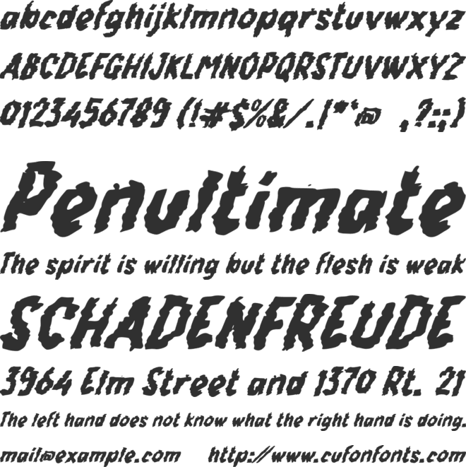 f Fullgas font preview