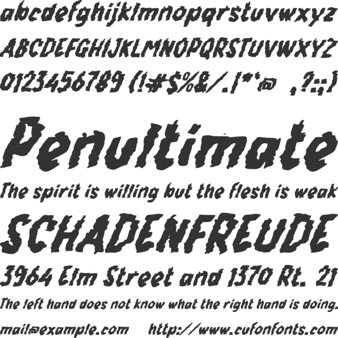 f Fullgas font preview