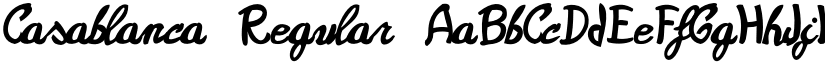 Casablanca Regular font
