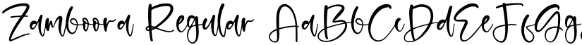 Zamboora Regular font