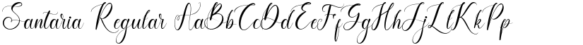 Santaria Regular font