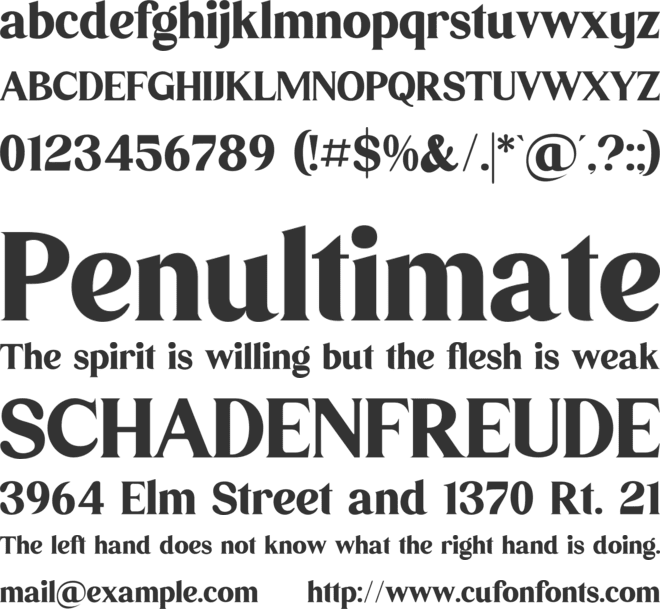 Dishcek font preview