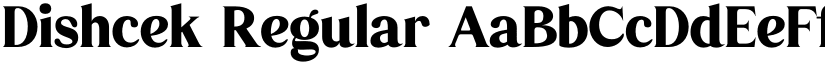 Dishcek Regular font