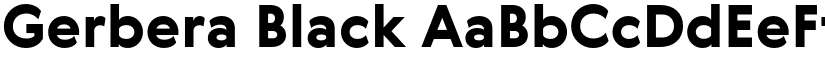 Gerbera Black font