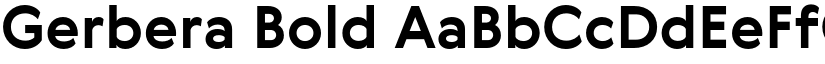 Gerbera Bold font