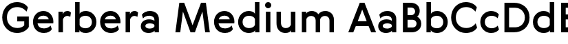 Gerbera Medium font