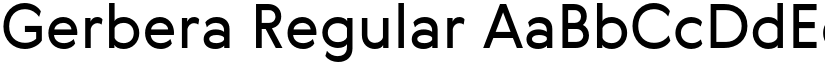 Gerbera Regular font