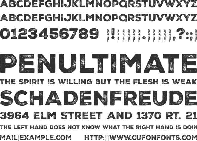 Nexa Rust Sans-Trial font preview