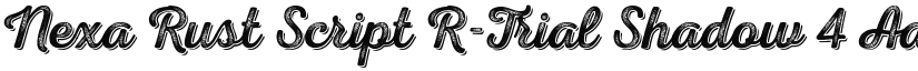Nexa Rust Script R-Trial Shadow 4 font