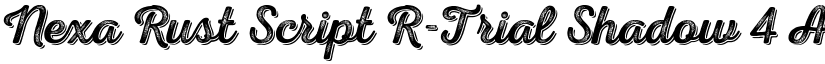 Nexa Rust Script R-Trial Shadow 4 font