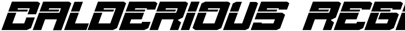 CALDERIOUS font download