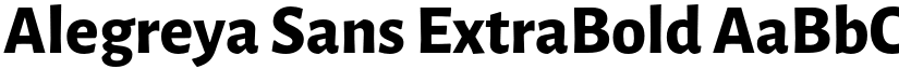 Alegreya Sans ExtraBold font