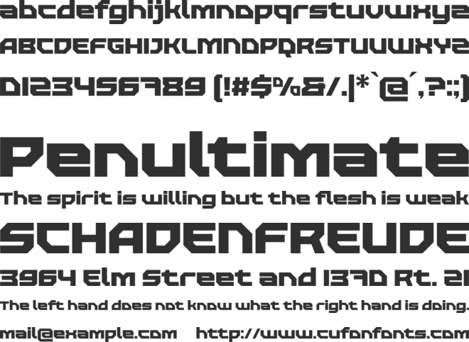 CROWDEN font preview