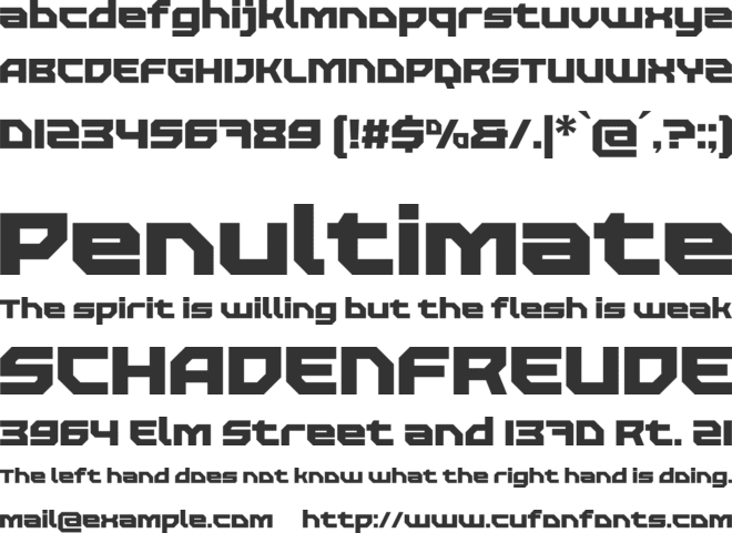 CROWDEN font preview