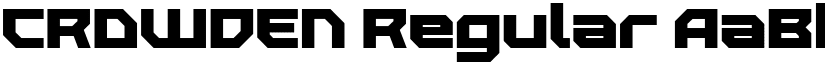 CROWDEN Regular font