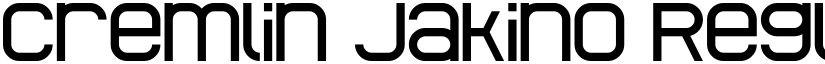 Cremlin Jakino Regular font