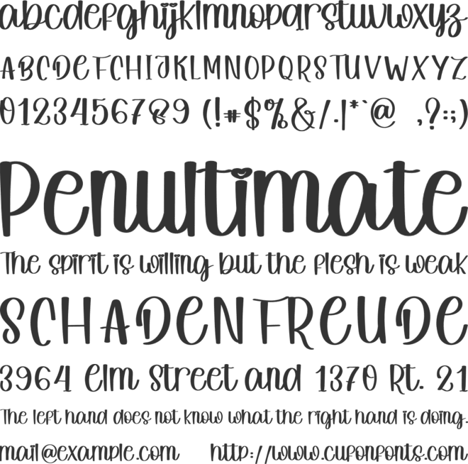 Hello Pastel font preview