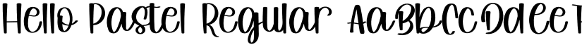 Hello Pastel Regular font